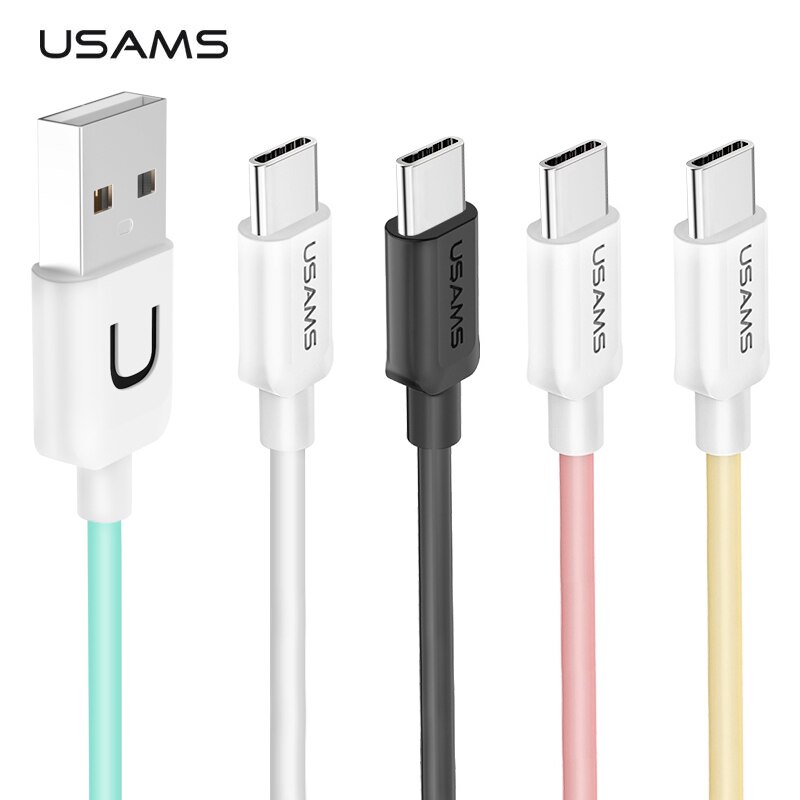 USAMS Type-C Mobiele Telefoon Kabel Snel Opladen Kabel voor USB C mobiele telefoon data draad koord voor Samsung xiaomi Huawei Meizu