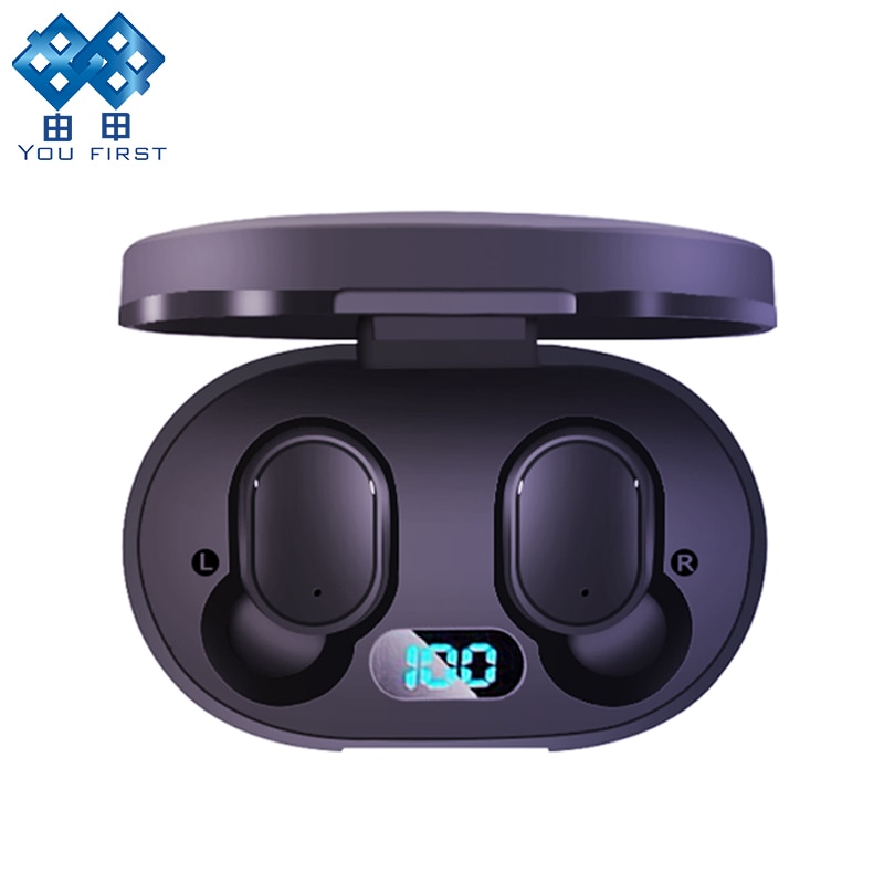 Draadloze Hoofdtelefoon Bluetooth Handsfree 5.0 Tws Stereo Met Opladen Case Oortelefoon Draadloze Oortelefoon Voor Airdots