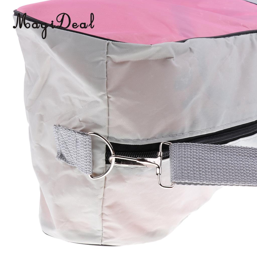 MagiDeal Portable Large-capacity Inline Roller Skating Boots Bag Ice Skating Bag Hockey Skate Shoulder Bag Equipment Bag Pink