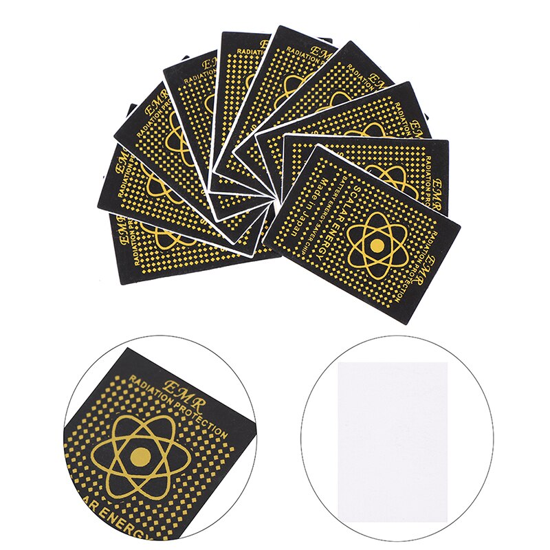 EMR-pegatina de energía escalar para teléfono portátil, escudo Anti-Chip de radiación para mantener la salud, protección Anti-EMP para mujer embarazada, 10 Uds.