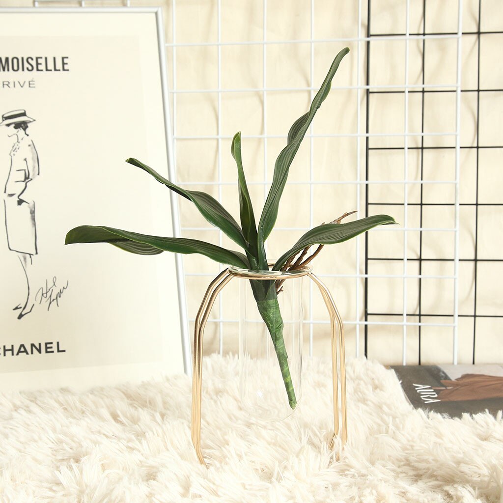 Phalaenopsis Leaf Orchid Artificial Flower Plant Wedding Decoration INS Wind: A