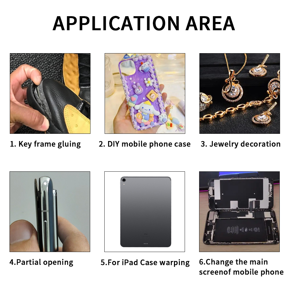 Adhesivo transparente para reparación de teléfonos, 15ML, 25ML, 50ML, 110ML, B7000, pegamento Universal de plástico y vidrio para bricolaje, B-7000 con aplicador de precisión