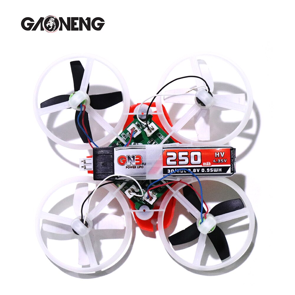 Gaoneng GNB HV 250mAh 1S 30C 60C 3.7V 4.35V HV with PH2.0 Plug Connector Indoor Hollow Cup Airplane Lipo Battery