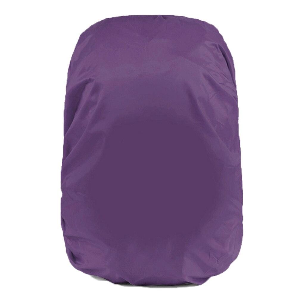 Backpack Rain Cover Water Resistant Rucksack Covers Hiking For Cycling Solid Color Rainproof Rain Gear Rain Cover: Purple Color