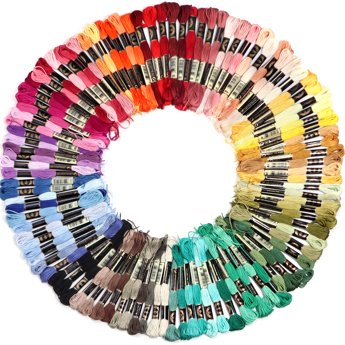 12/36/50/100/200/447 Anchor Similar DMC Cross Stitch Cotton Embroidery Thread Floss Sewing Skeins Craft Not Repeat Cross Stitch