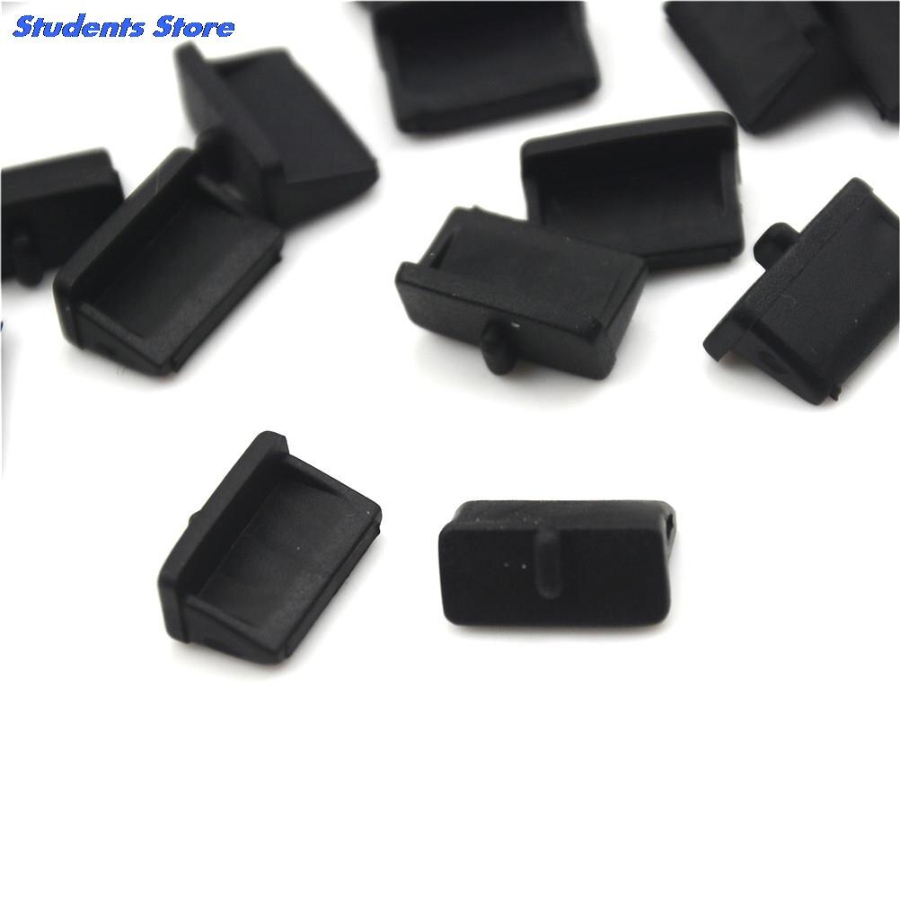 20Pcs coperchi porta USB spina antipolvere porta di ricarica USB protezione durevole nero per PC Laptop tappo coperchio spina USB