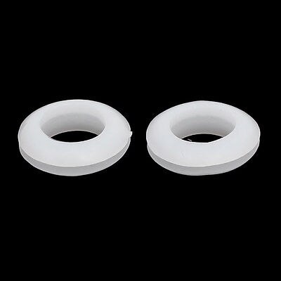 Electrical Wire Gasket Rubber Grommets White 16mm Inner Dia 100pcs