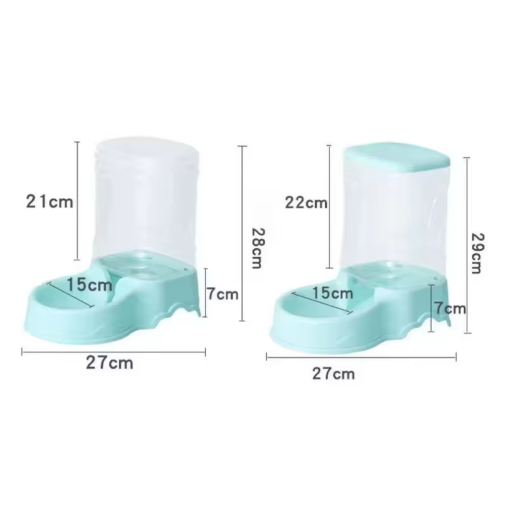 Fontaine d'eau en PP de 3,8 l, bol de boisson, mangeoire automatique pour animaux de compagnie, grand distributeur de nourriture pour chien et chat