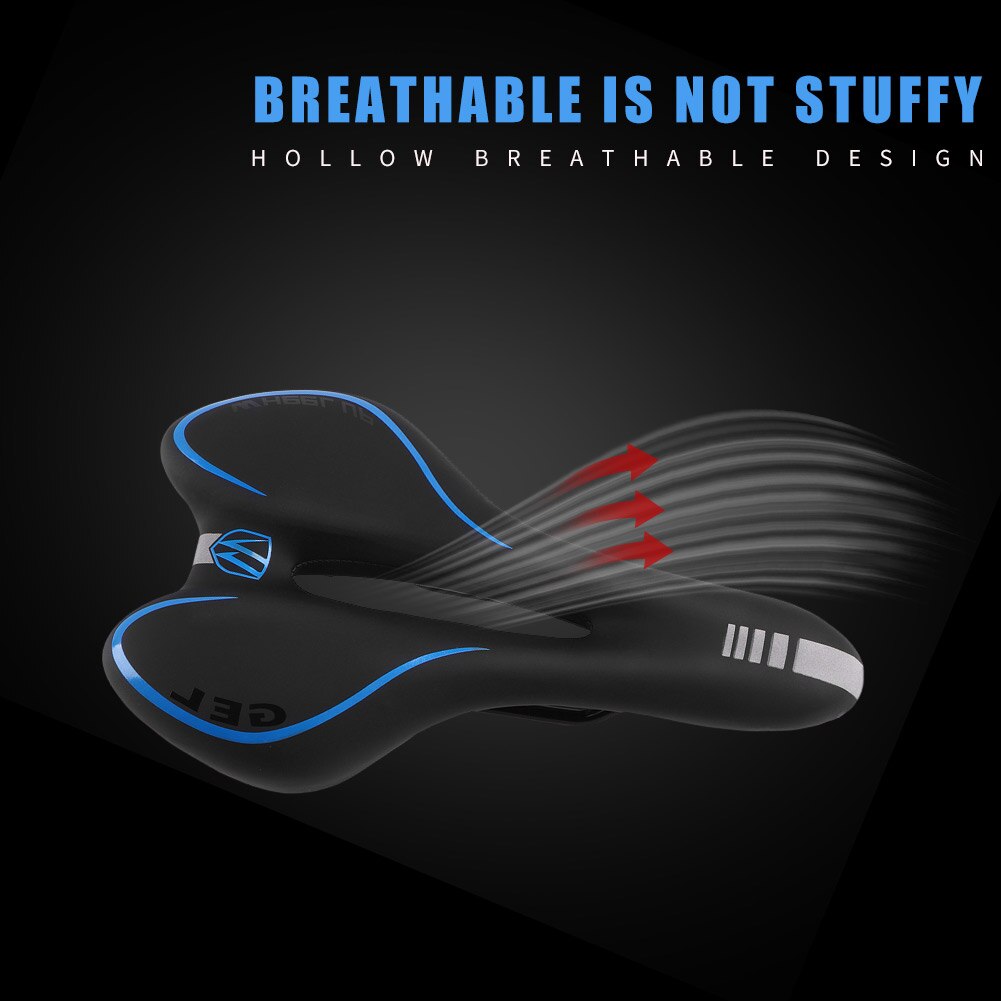 Vélo évidé selle vélo doux siège coussin vélo route de montagne réfléchissant Portable étanche à la poussière cyclisme pièces pour roue vers le haut