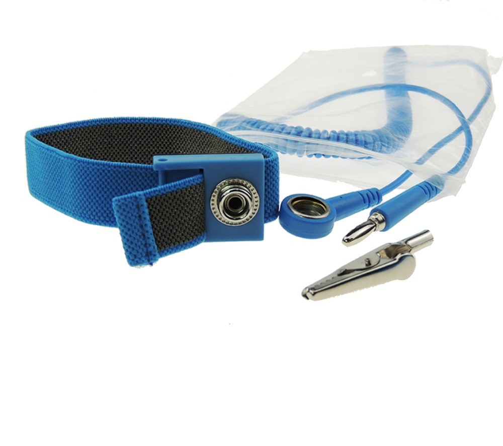 Adjustable Anti Static Wrist Strap Metal ESD Wrist Strap Anti allergic Wrist Band Strap With Earthing Ground Wire for Eletronic