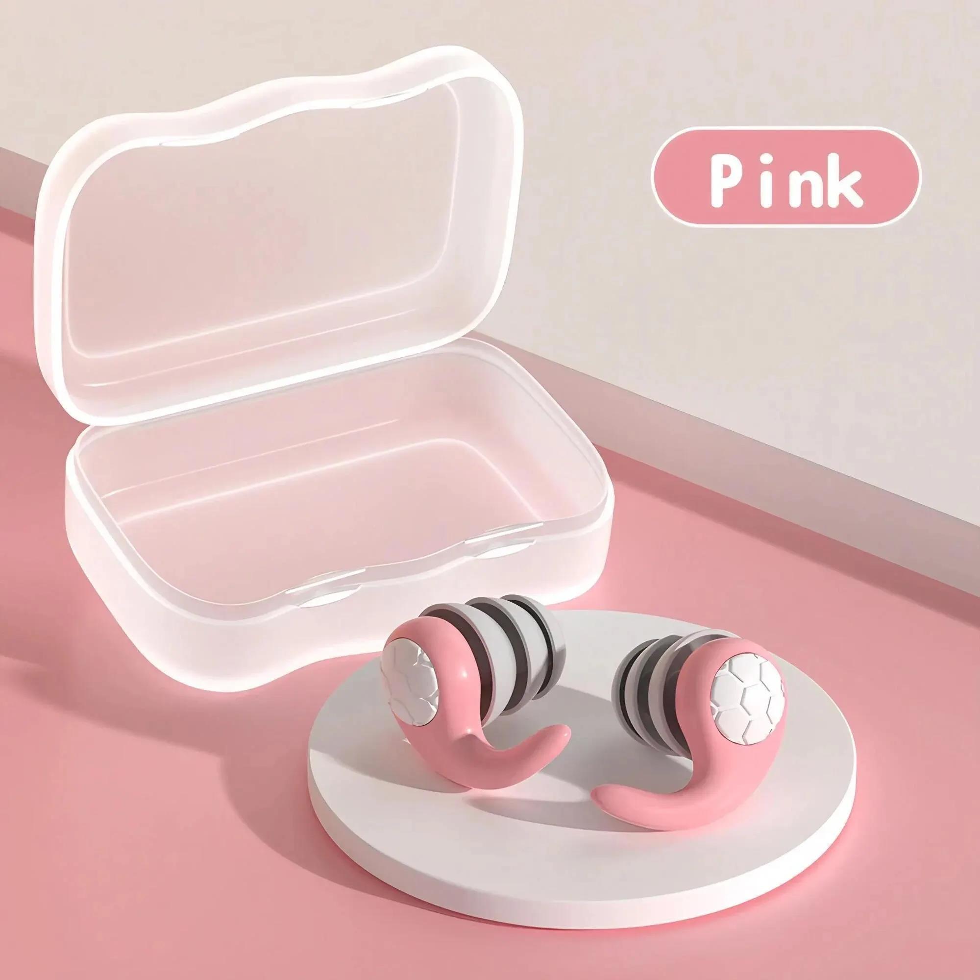 1Pair Sleeping Ear Plugs Noise Reduction Waterproof Earplug Soundproof Earplug Three-Layer Mute Filter for Ear Plug: Olive