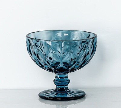 Ins Restaurant Cocktail Wine Glass Cup Goblet Ice Cream Yogurt Goblet Pudding Dessert Dish High Bowl Cake Snack Container: 02