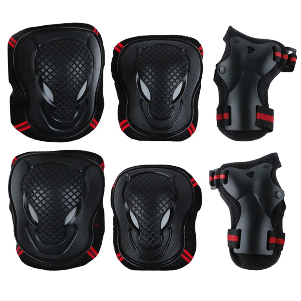 6 unids/set de rodilleras para adultos, coderas, protectores, soportes de apoyo, Protección deportiva, seguridad, patinaje, Skateboard, esquí, ciclismo, Protector de rodilla