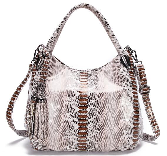 BIG *Individual Snake Large Capacity Lady Bags Tassel Embossed PU Leather Cross Body Handbags Women GPY01: new 1