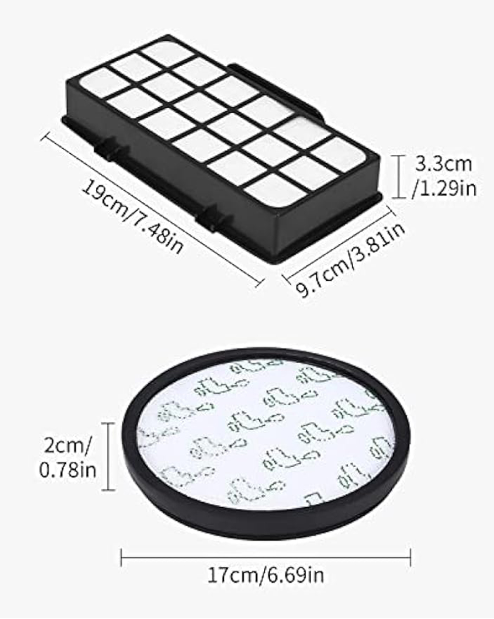 Filtros de repuesto para aspiradora ciclónica Rowenta x-trem Power RO6941EA RO6951EA RO6963EA RO6971EA RO6984EA RO6993EA
