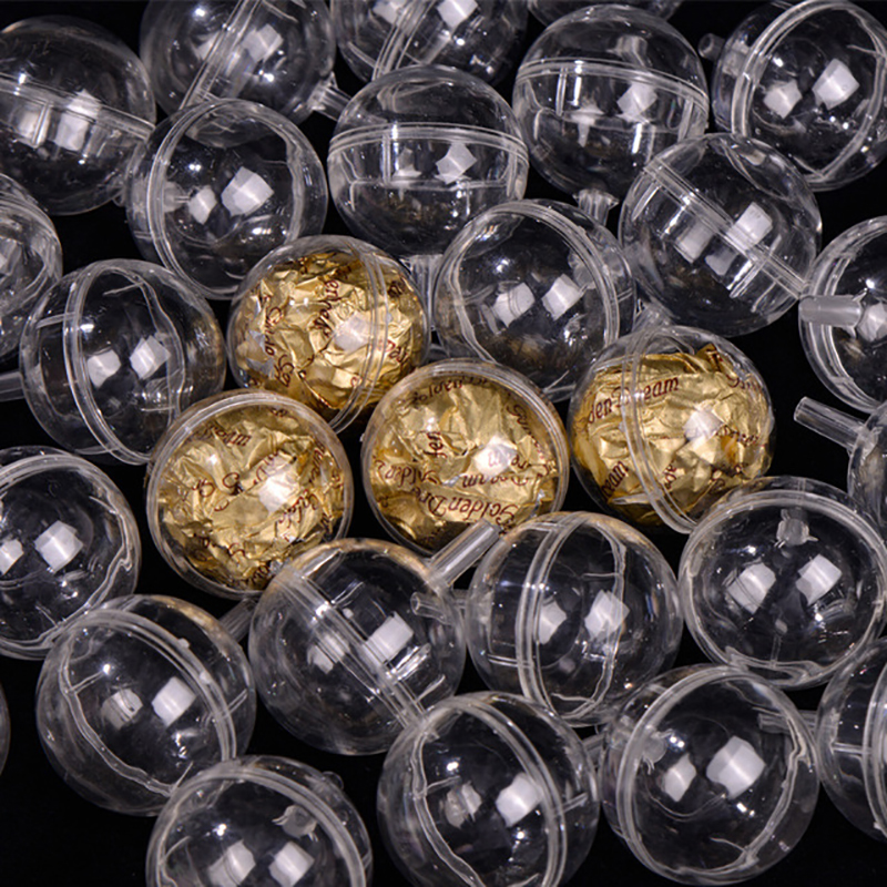 50/10Pc Clear Chocolade Doos Truffel Liner Bloem Bonbondoos Boeket Chocolade Bal Houder Case Valentijnsdag party Decor: 50pcs 5X4X3.8cm