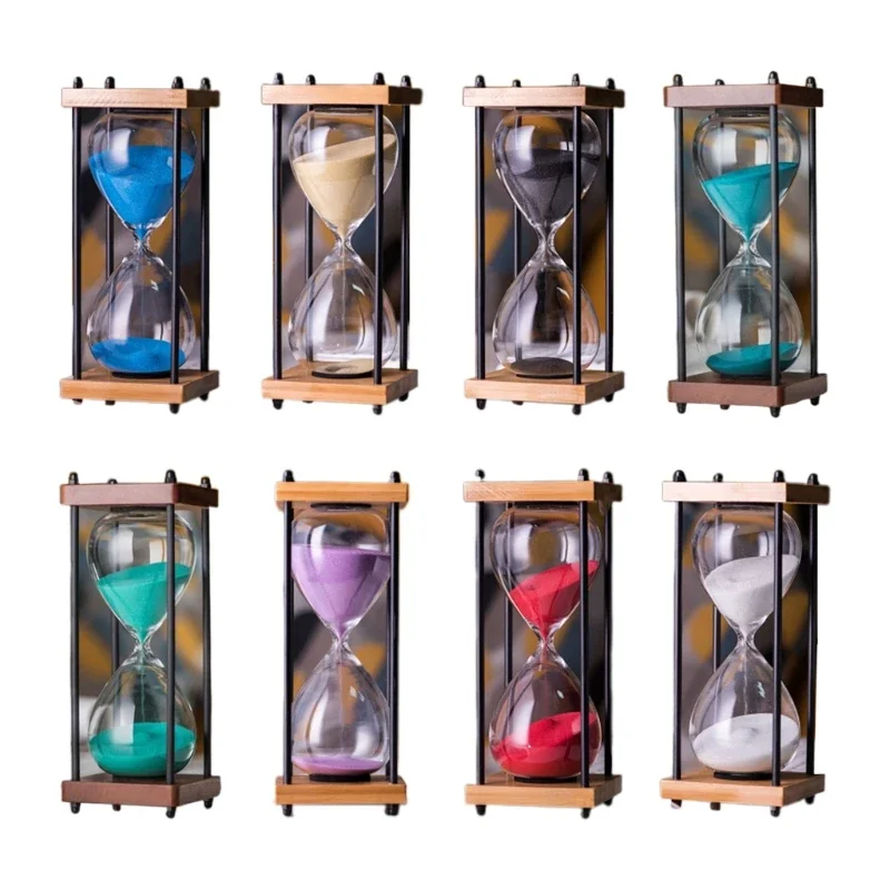 Grote Zandloper Timer 60 Minuten, Metalen Zandloper Zandloper Zandglas Klok, Tijdmanagement Tools Voor Keuken Thuis Kantoor Decor