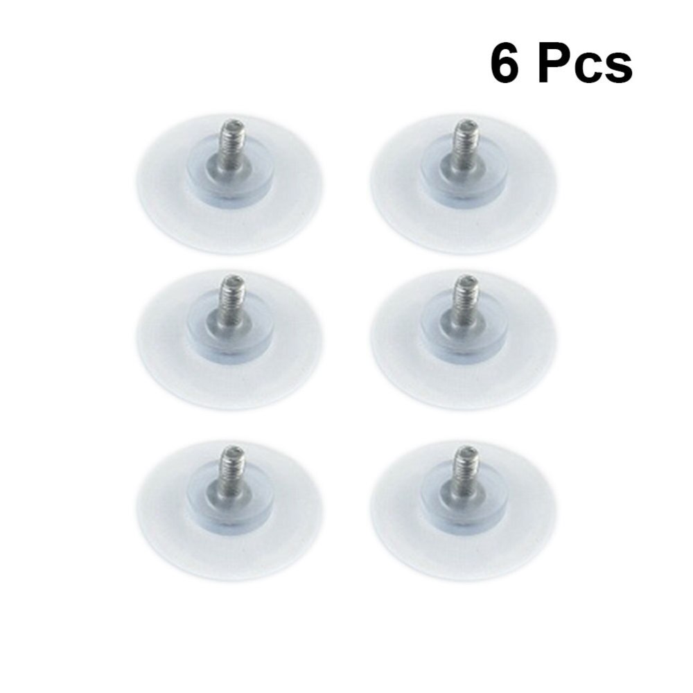 6 stuks zuignappen van pvc, antibotsingszuiger, voor glazen tafel, meubels en muur