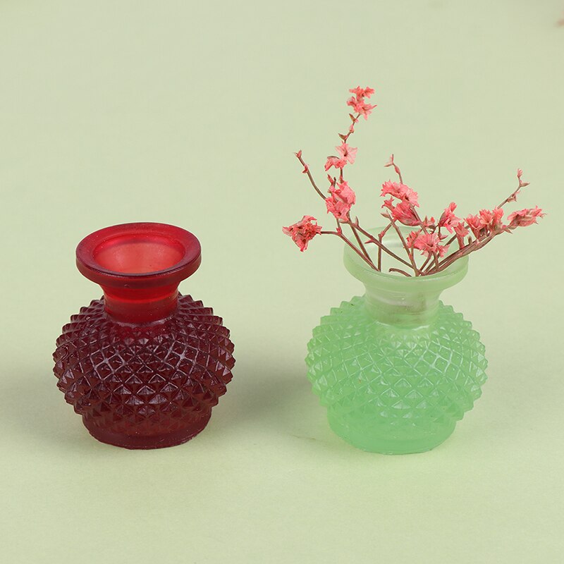 1Pc 1/12 Dollhouse miniatura Vaso di Fiori Vaso di Casa di Bambola vita Camera Decora