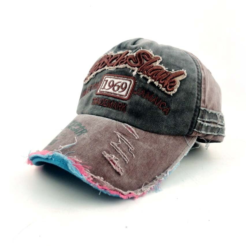 Lettera di ROCCIA Del Ricamo Del Cotone Berretto Da Baseball Per Gli Uomini Le Donne Snapback Caps All'aperto Cappello Del Sole di Sport Retro Trucker Cap: c13