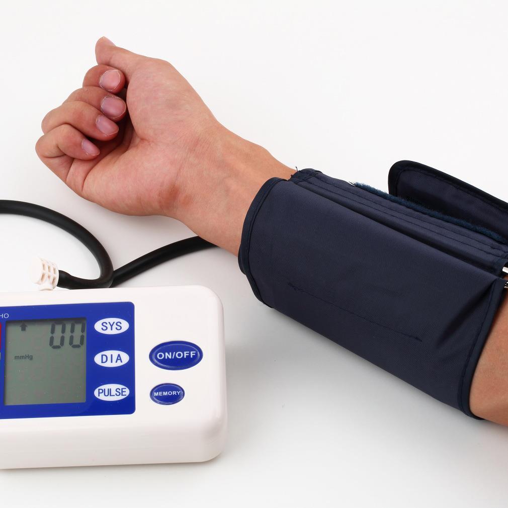 Digitale Automatische Bovenarm Bloeddrukmeter Met Adapter Gezondheid Monitoren Bloeddrukmeter Meter Tonometer