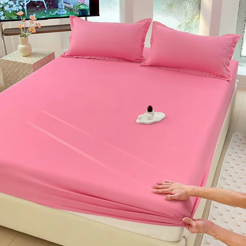 Spannbettlaken mit Gummibändern, luxuriöser Matratzenbezug für Einzelbett, Doppelbett, König-Größe-Bett, Königin-Größe-Bett, 100/120/150/180 (kein Kissenbezug).: 150cm*200cm / Gelb