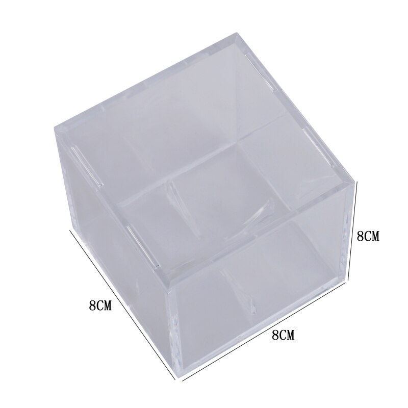 Caja de béisbol acrílica de 80mm, , expositor transparente de pelota de Golf, caja de almacenamiento de recuerdo a prueba de polvo, soporte de protección, novedad de