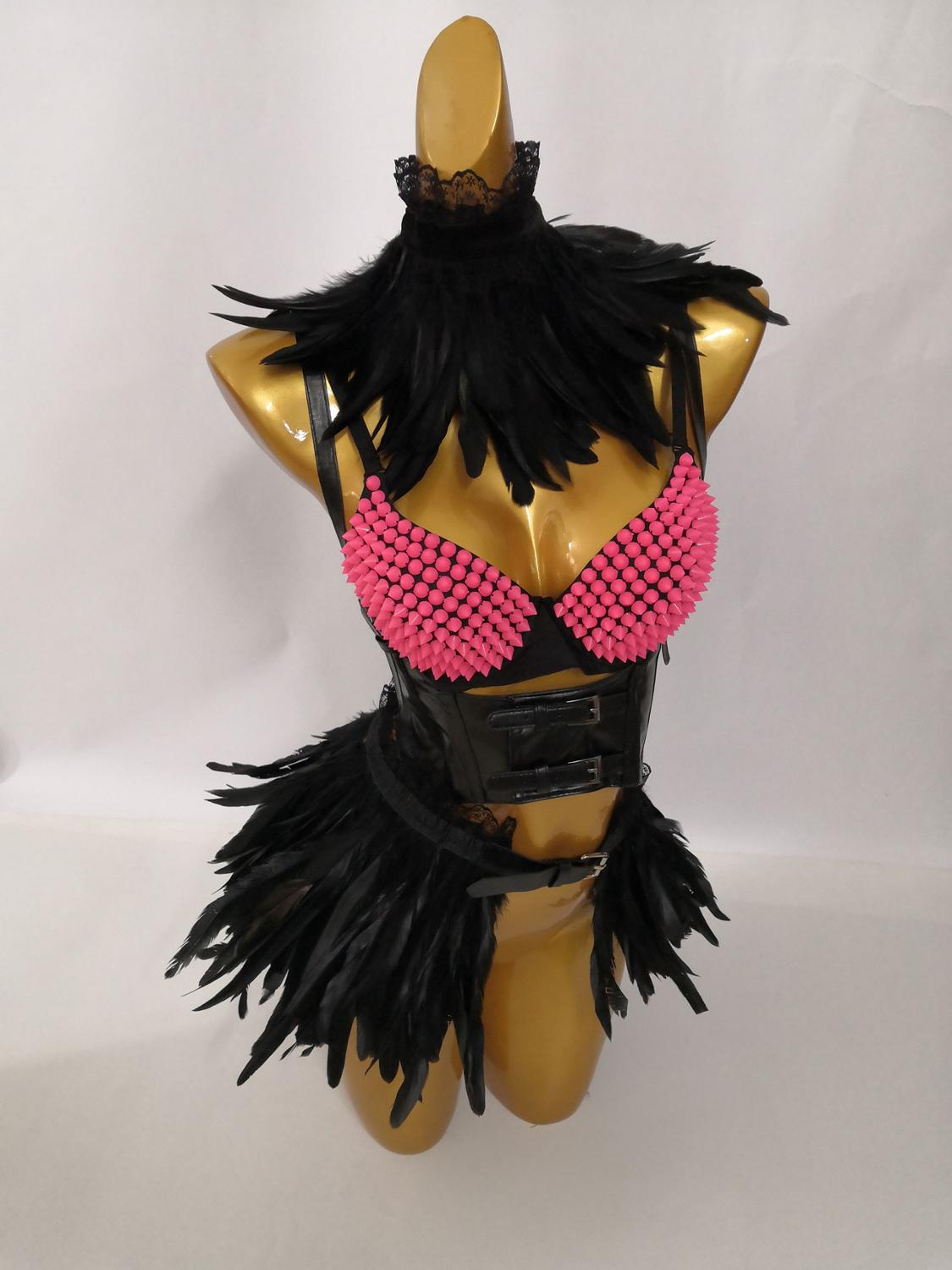 Carnival Showgirl Outfit Showgirl Costume Festival Clothing Rave Outfit #CO2020001