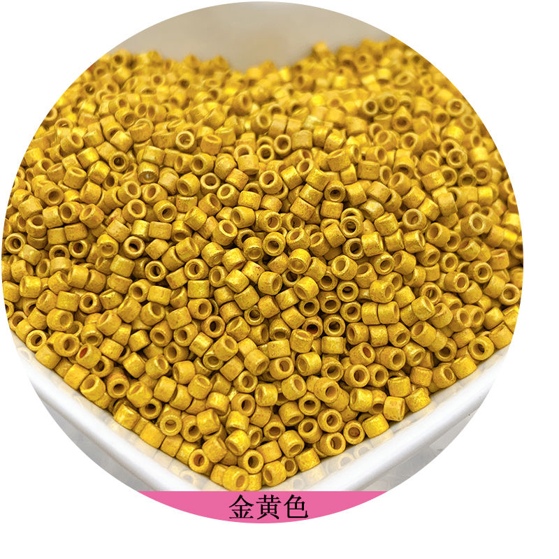 365 pièces 2mm japon couleur mate perles de verre 10/0 givré perles d'espacement en vrac pour la fabrication de bijoux breloques à assembler soi-même accessoires de couture