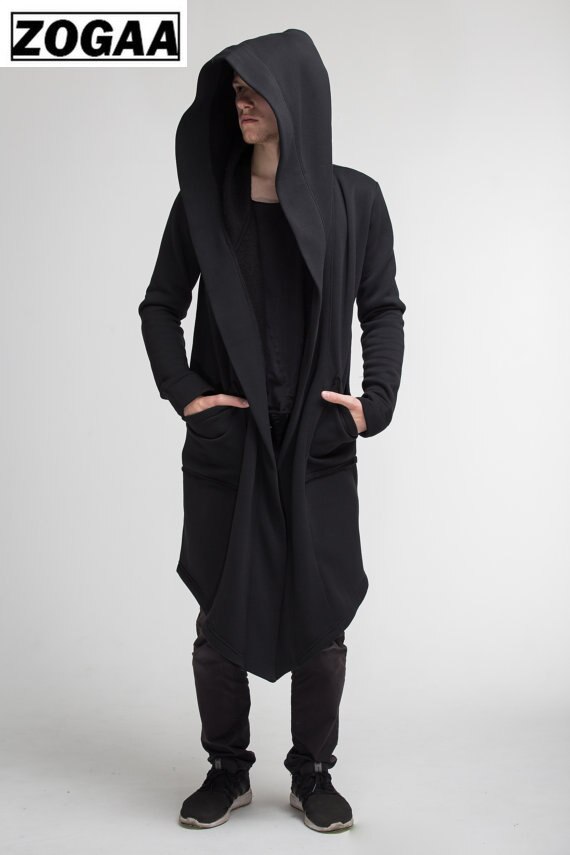 Zogaa heren trenchcoat herenjas lente herfst trenchcoat vest punk heren trenchcoat heren lange jas bovenkleding trenchcoat heren