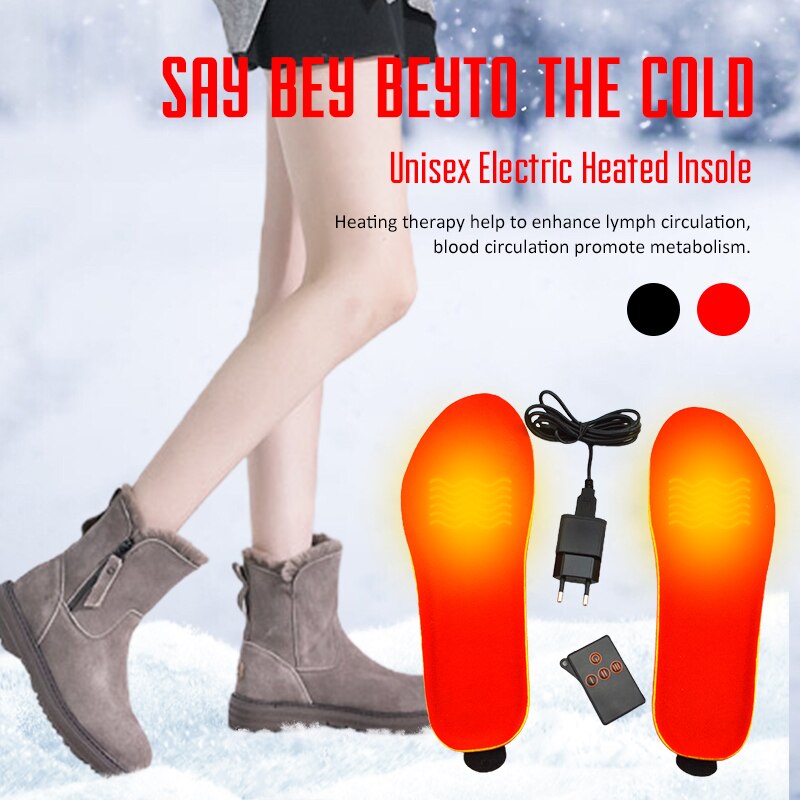 Intelligent Wireless Remote Heated Insoles Foot Warming Pad Feet Warmer Sock Pad Mat Winter Outdoor Heating Shoe Insoles