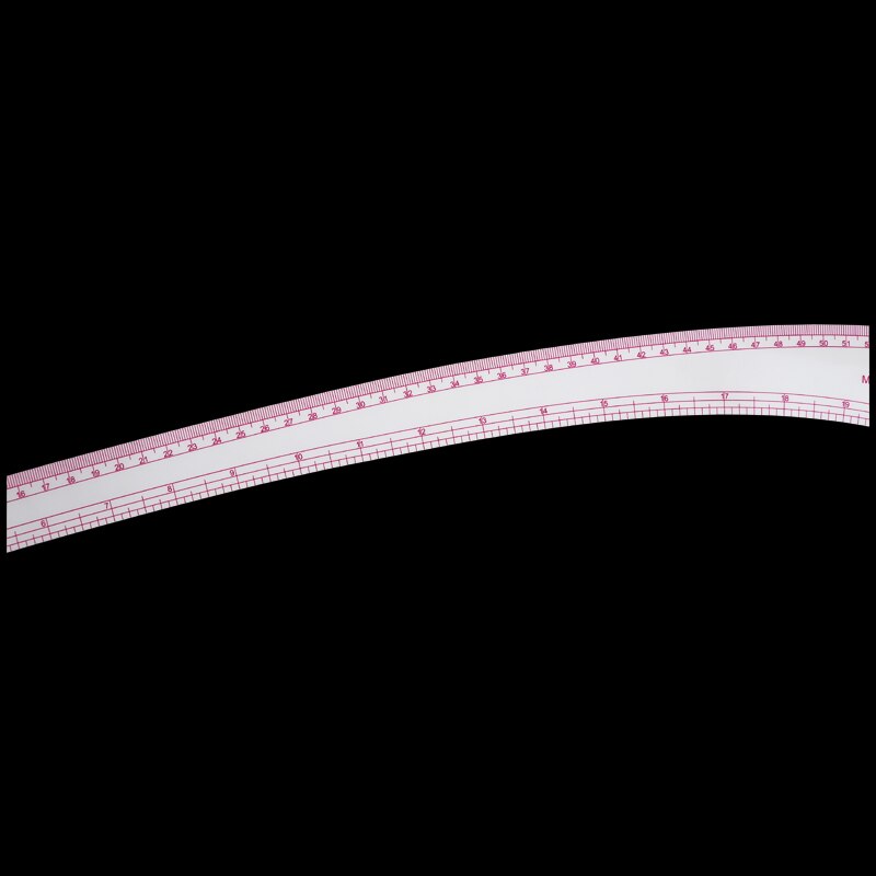 6301 Plastic Transparent French Curve Ruler SplIne Sewing Patchwork Feet Tailor Yardstick Cloth Cutting Rulers