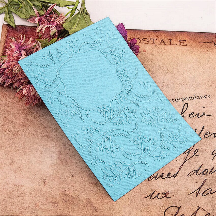 12.6x17.8cm flower photo Embossing folders Plastic bump Scrapbooking DIY Template Fondant indentation Cake Photo Album Card Make