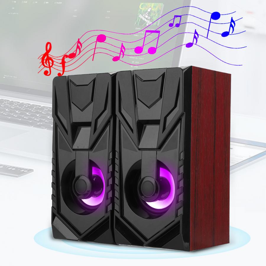 1 Set Van Houten Modieuze Mini Desktop Speaker 2.0 Multi-Media Usb Laptop Speakers