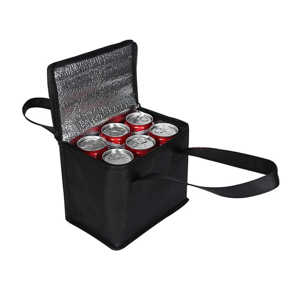 Draagbare Lunch Tas Kan Koeler Pack Voedsel Verpakking Container Thermische Geïsoleerde Lunch Tas Non-woven Doek Milieuvriendelijke Voedsel Opslag