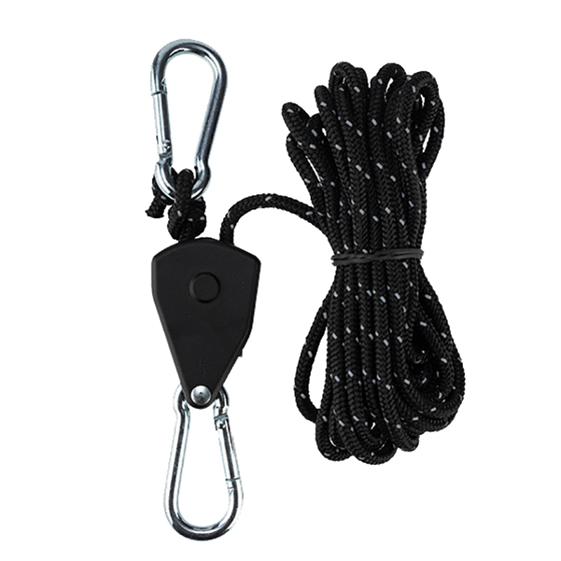 Verstelbare Katrolhaak Camping Tent Vastbinden Touw Spanner Ratel Hangers Luifel Touw Haak Luifel Gesp: Zilver
