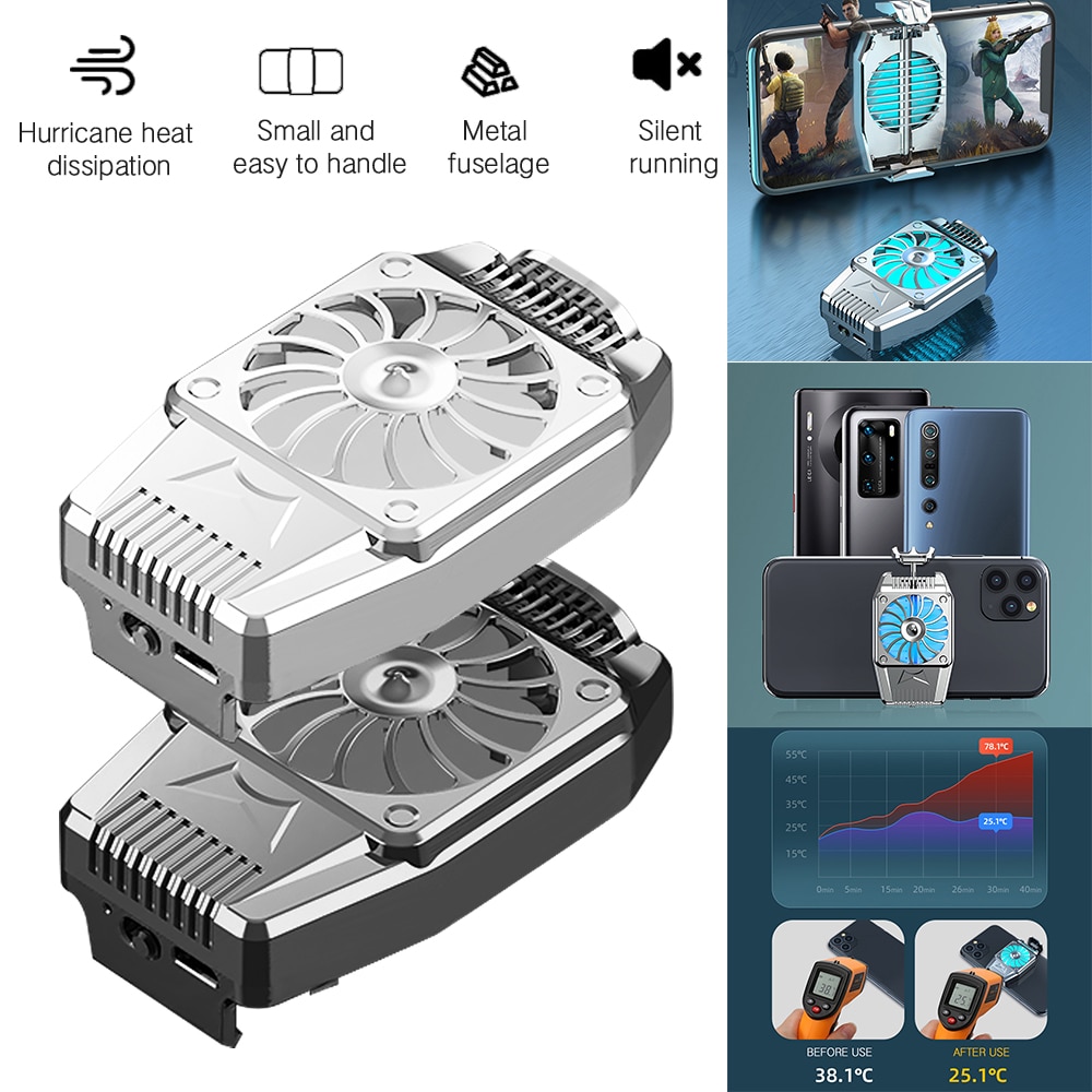 Radiador do telefone móvel jogos universal cooler do telefone portátil ventilador de refrigeração do dissipador calor para xiaomi para samsung s20 s10 para huawei p40