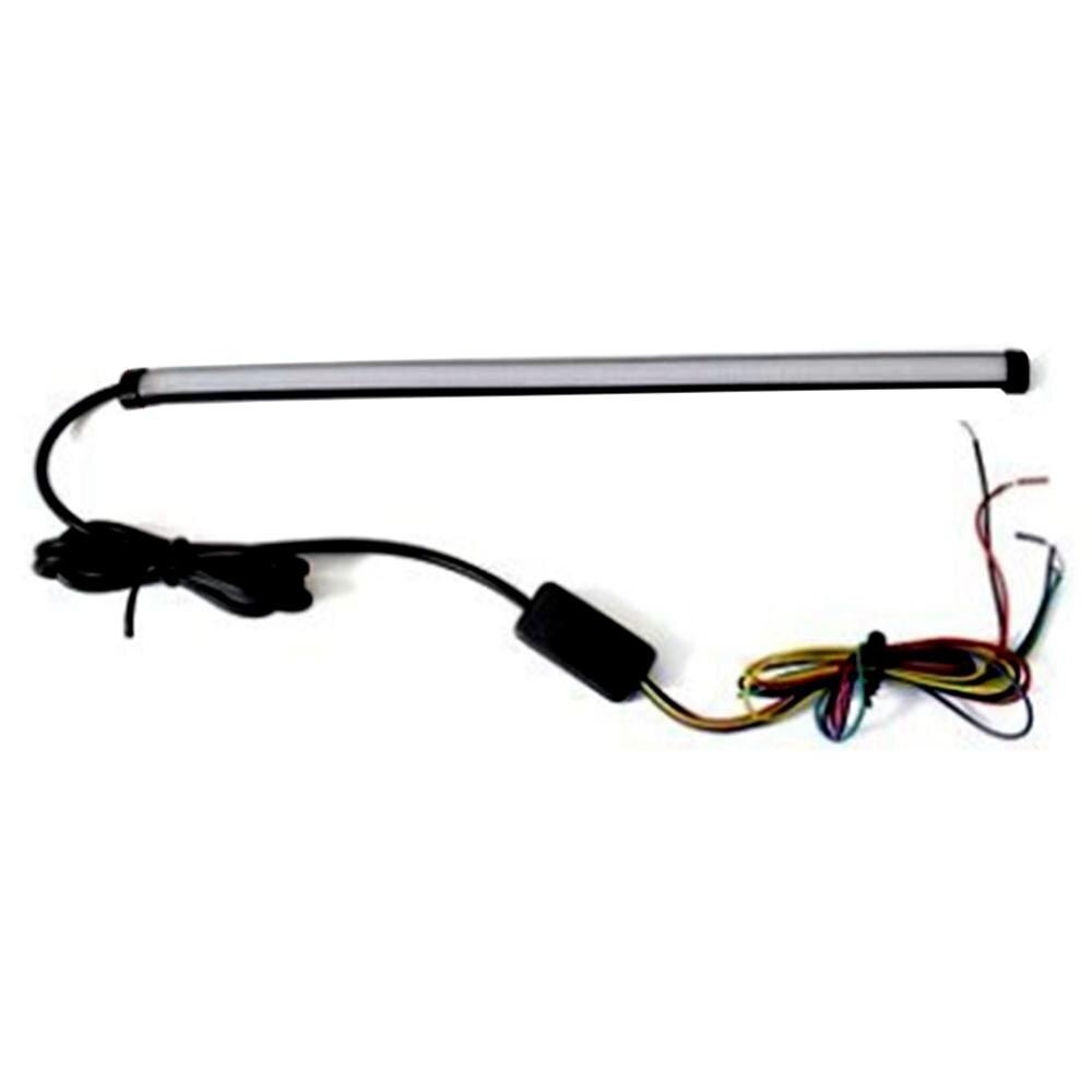 30cm Motorrad LED Bernstein Fließende Licht Streifen Sequentielle Switch LED Schwanz Bremse 12V Blinker Streifen Lampe Für