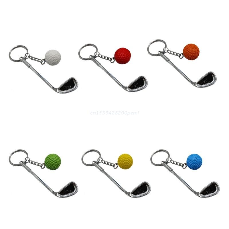 Sleutelhanger Mini Golf Racket Bal Hanger Sleutelhanger Sleutelhanger Creatieve Metalen Hanger