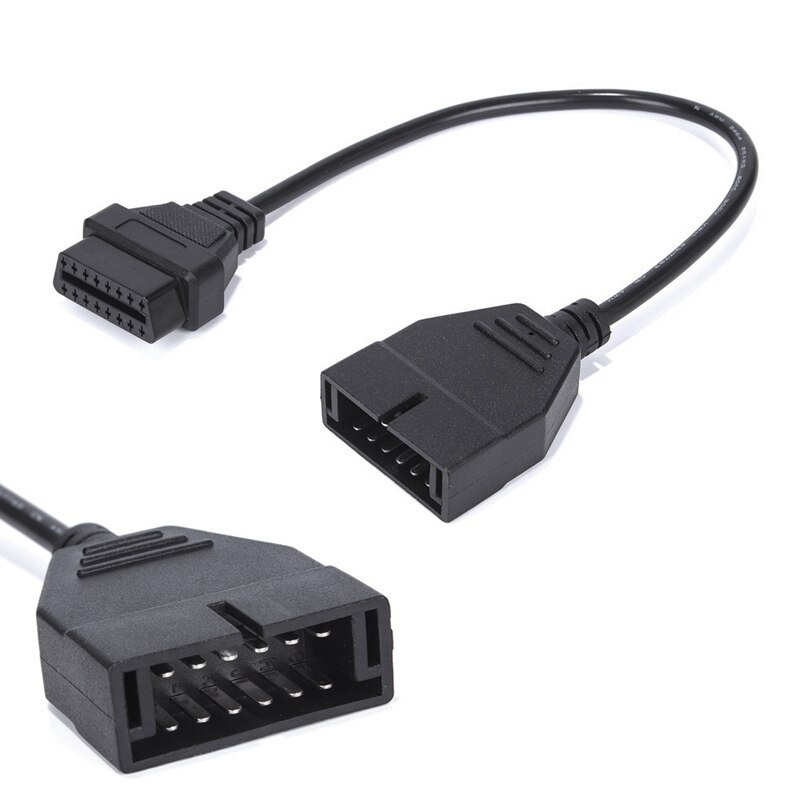 Car Diagnostic Tool OBD2 Connector Adapter for Gm 12 Pin to OBD2 16 Pin Cable Auto Scanner Adapter