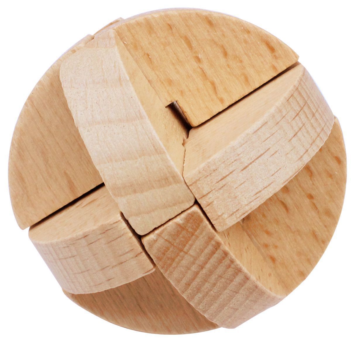 Mini Color Boxed Burr Puzzle a Total of 10 Selectable Educational Luban Lock Wooden Disassembly Unlock Toy: Lu Ban Ball