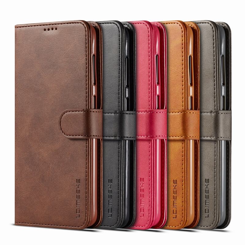 Coque de téléphone portable en cuir, étui de luxe à rabat magnétique Vintage de pour Samsung Galaxy A40 A40 S