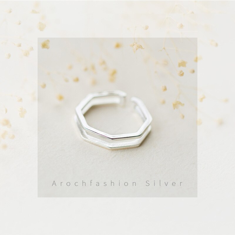 Arrivals Charmant Hexagon Ring Voor Vrouwen Boho Knuckle Partij Ringen Gothic Punk Sieraden Cadeaus Voor Meisjes