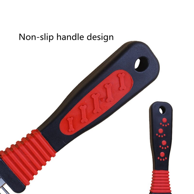Dog Protect Flea Comb for Cat Double Dog Care Comb Sided Stainless Steel Comfort Flea Hair Grooming Comb Pet Product