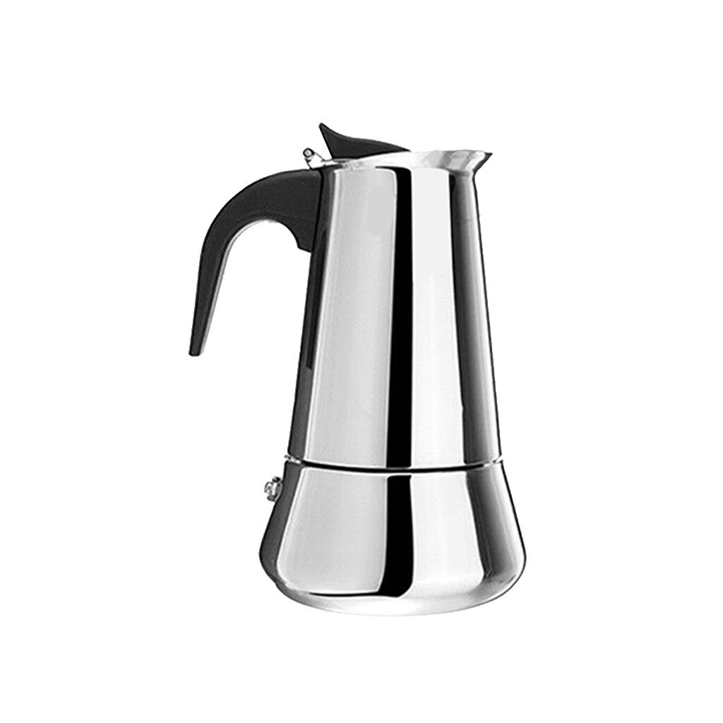 Rvs Italiaanse Mokka Pot Koffie Pot Thuis Koffie Machine Dikke Stijgende Type Breed Bodem Koffiezetapparaat Pot Tool H0521: D
