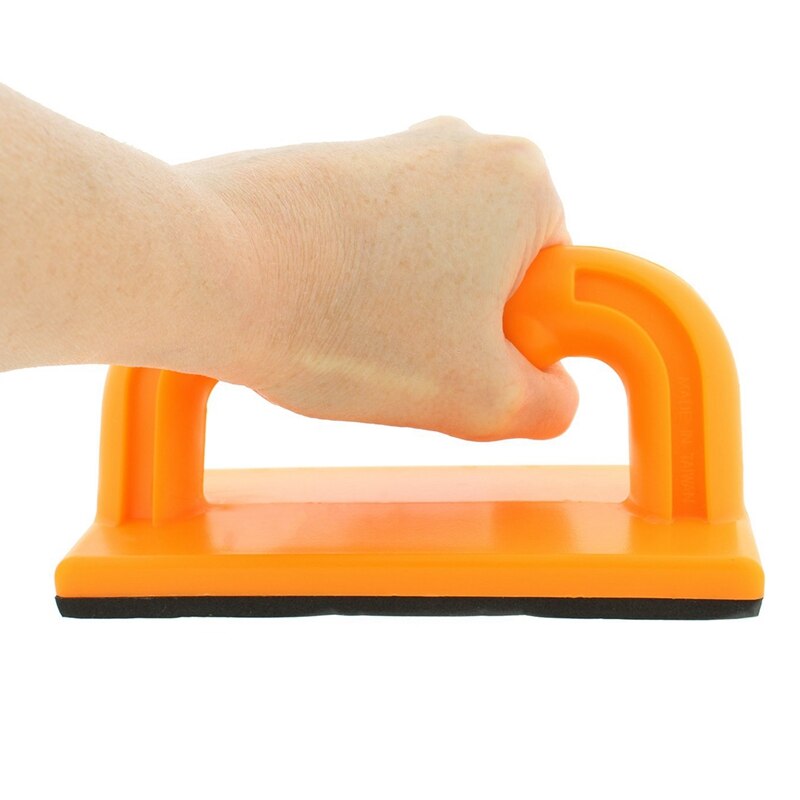 Wood Cutting Push Up Stick Block 2-Pack Set – Angle Handle Foam Pad Holder Blocks For Cutting On Jointer, Table Saw