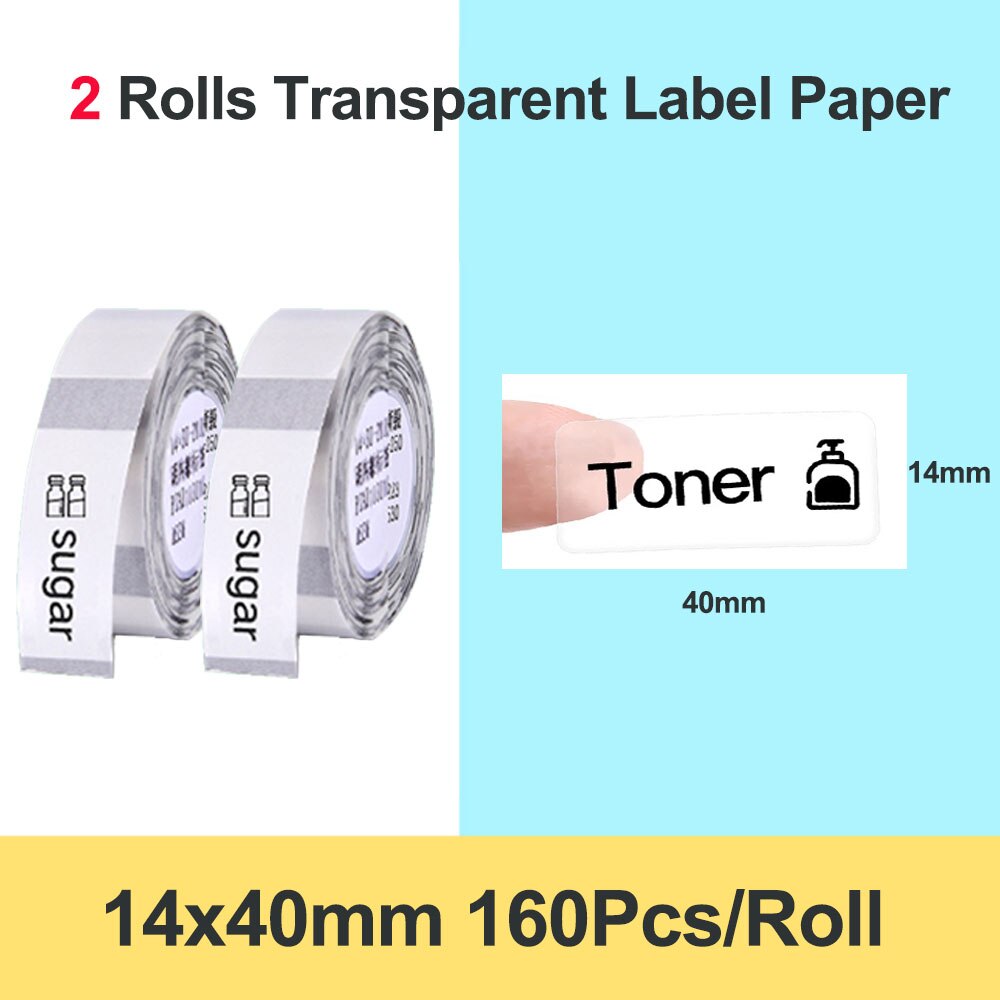Niimbot D11 / D110 Etikett Drucker Selbstklebende Drucker Papier Preis Supermarkt Etikett Thermische Schalter Schlüssel Etikett Aufkleber Schreibwaren: TM 14x40mm x2