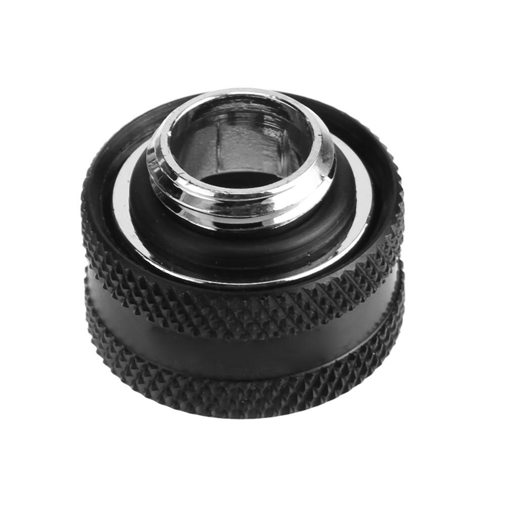 G1/4 Thread Rigid Tube 14mm Hard Tube Extender Connetor Fittings for PC Water Cooling System: black