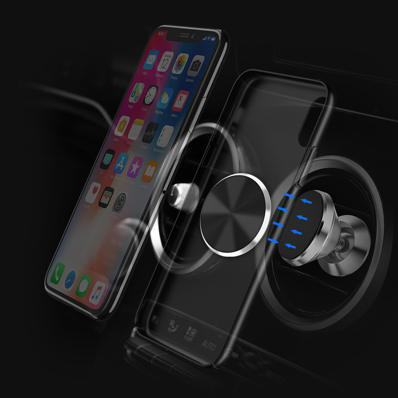 Metalen Plaat Magnetische Schijf Voor Auto Telefoon Houder Magneet Ijzer Vel Auto Air Vent Mount Phone Holder Stand Sticker accessoires