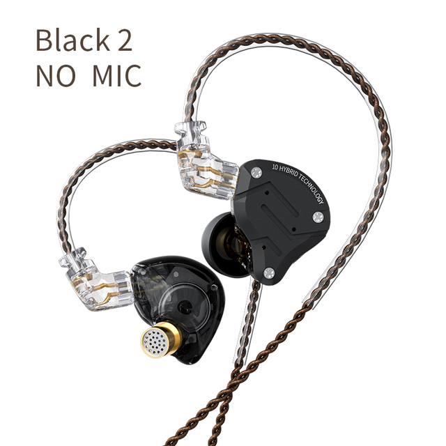KZ ZS10 Pro 4BA + 1DD Cuffie in metallo ibrido 10 driver HIFI Bass Auricolari In Ear Monitor Sport Auricolari con cancellazione del rumore KZ ZAX ZSX: verde militare